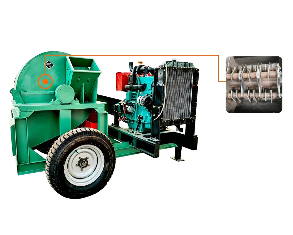 Sawdust crusher company industrial wood crusher hammer mill machine for biomass recycling system