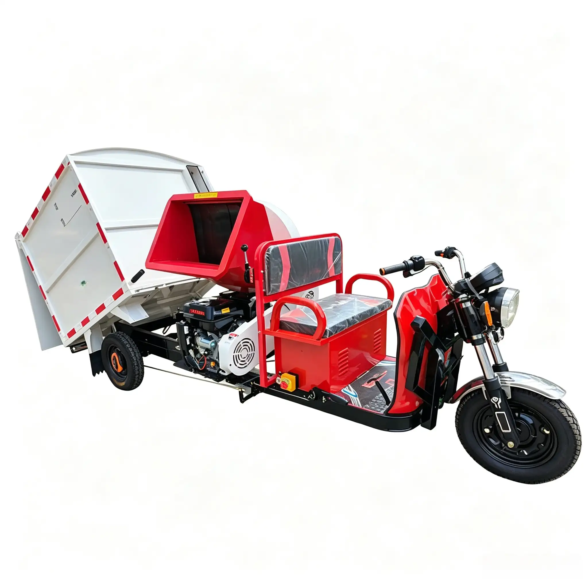 1600kg/h battery powered branch shredder processing tree branches and garden waste with efficient electric mobility