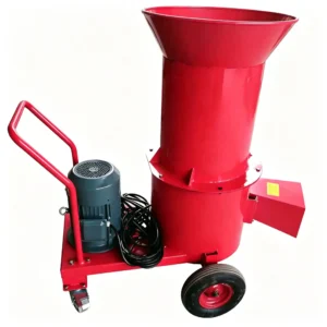 Electric forage crushing machine processing grass, straw, hay, and agricultural materials for animal feed production