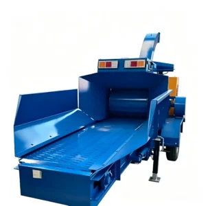 750mm feeding wood crushing machine processing logs, branches, and wood waste with large inlet capacity for biomass production