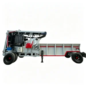 Traction type comprehensive wood grinder processing logs, branches, and wood waste into biomass particles for recycling