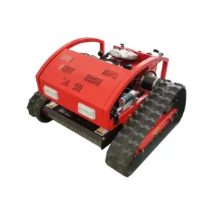 Steep slope intelligent grass cutter operating on hillsides and uneven terrain for safe vegetation maintenance