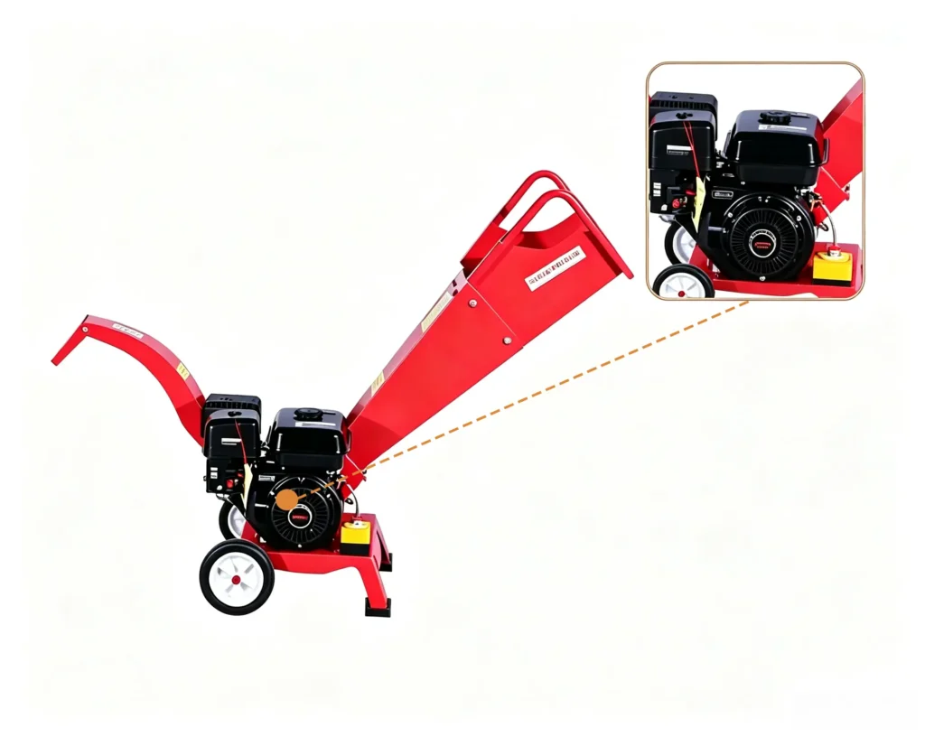 Factory sawdust crusher machine processing wood chips, branches, and biomass materials with industrial production capability