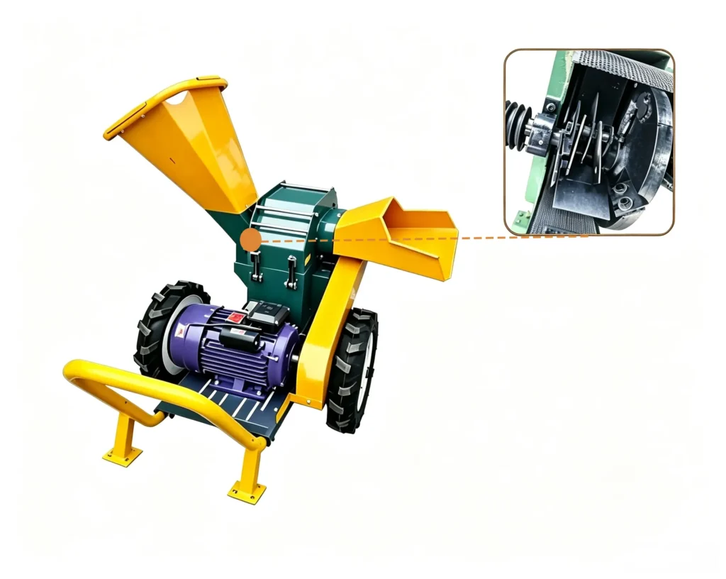 Wood crusher cost information for industrial machines processing logs, branches, timber waste, and biomass materials