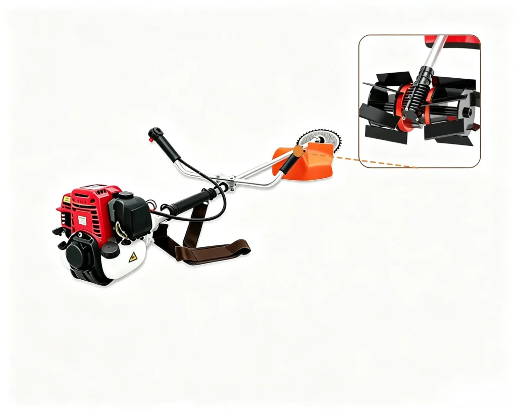 Hammer mill sawdust crusher processing wood chips, branches, and biomass materials with high-speed grinding system