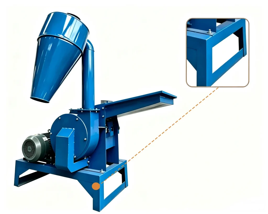 Sawdust crusher factory manufacturing industrial machines for wood chips, biomass materials, and sawdust production