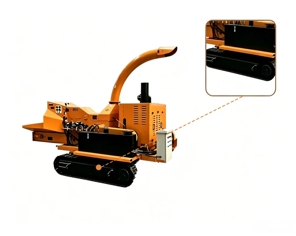 Sawdust crusher for circular economy processing wood waste and biomass residues into reusable renewable resources