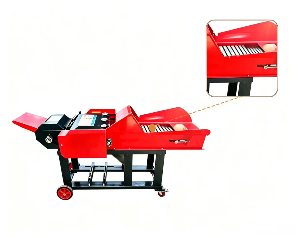 Disc type sawdust crusher processing wood chips, branches, and biomass materials with disc cutting crushing system