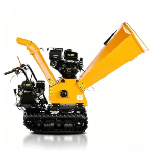 Track type wood shredder all-in-one machine processing branches, logs, wood waste, and biomass materials for efficient recycling