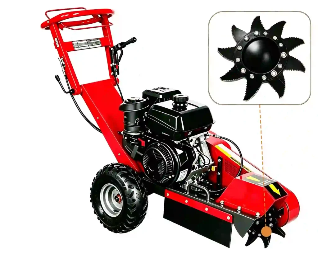 Knife type wood crusher processing branches, logs, and biomass materials with sharp knife cutting system for wood chips