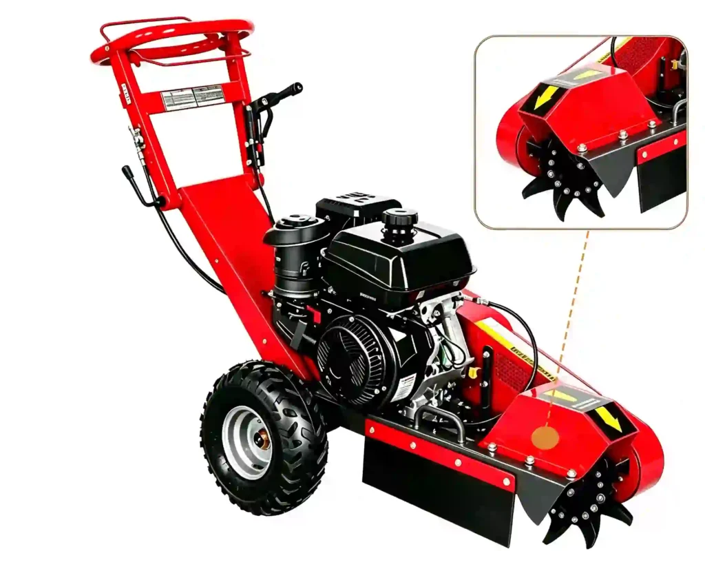 Rotor wood crusher processing logs, branches, and biomass waste with high-speed rotor crushing system for recycling