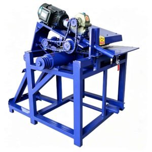 Multi-blade saw machine for efficient wood cutting with multiple circular saw blades for timber processing