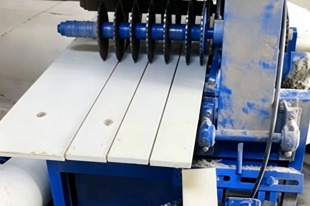 Log multi-blade saw for sawmill processing and cutting logs into multiple wood pieces efficiently