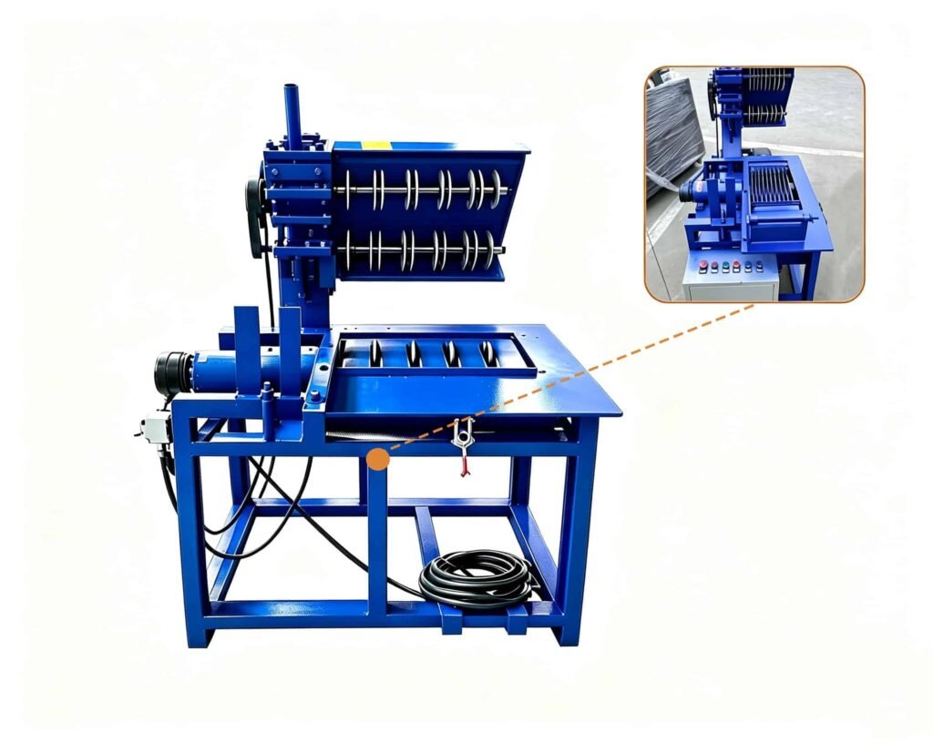 Log ripsaw machine for timber processing with multiple saw blades for efficient longitudinal log cutting