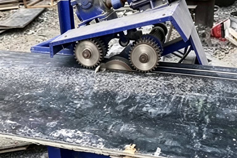 Industrial multi-blade saw for timber processing with multiple circular saw blades for high-volume wood cutting