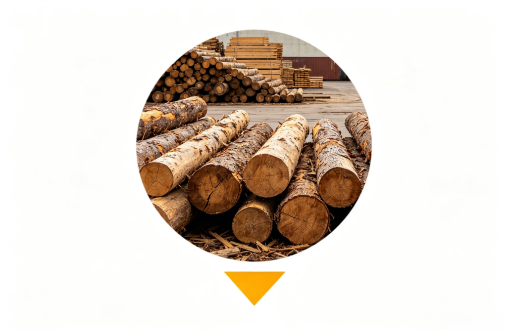 Heavy-duty multi-blade saw for logs and timber processing with multiple circular saw blades for high-capacity cutting