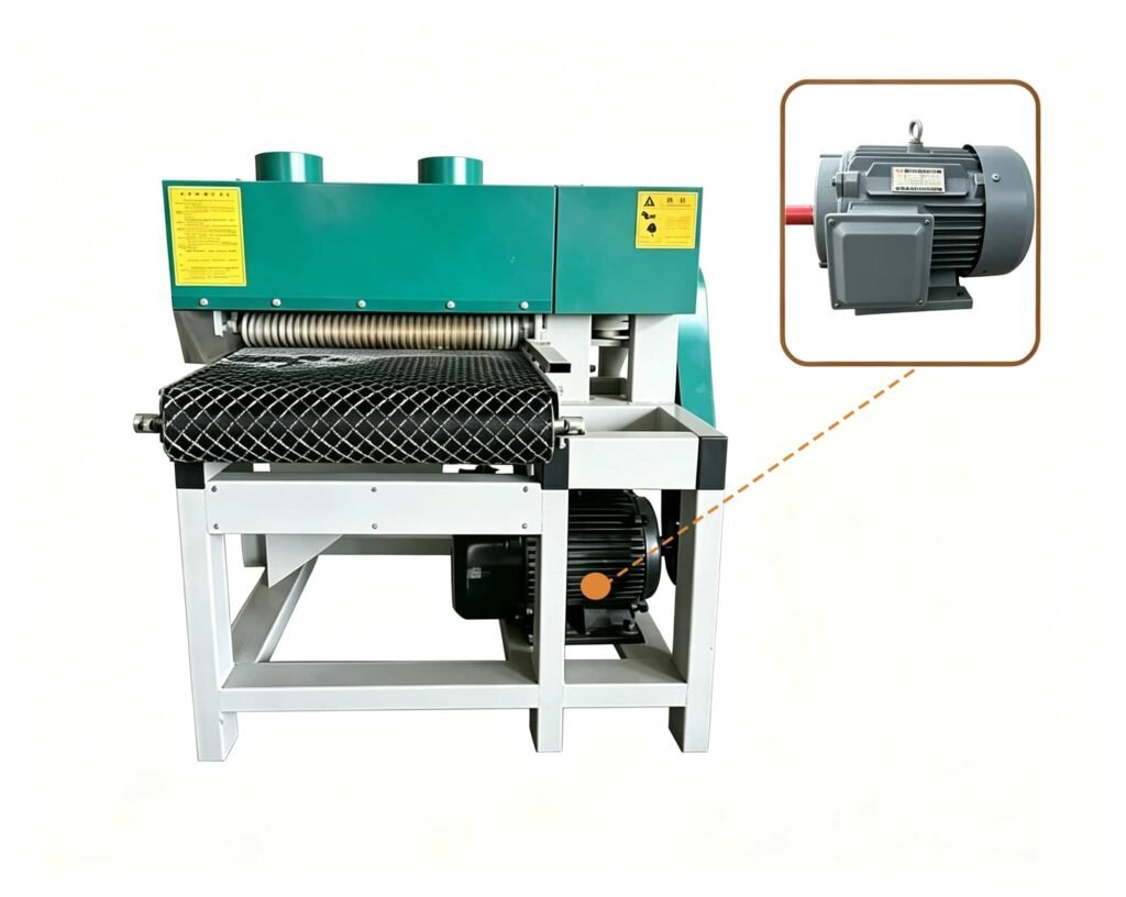 Automatic feed multi-blade saw for timber with multiple circular saw blades