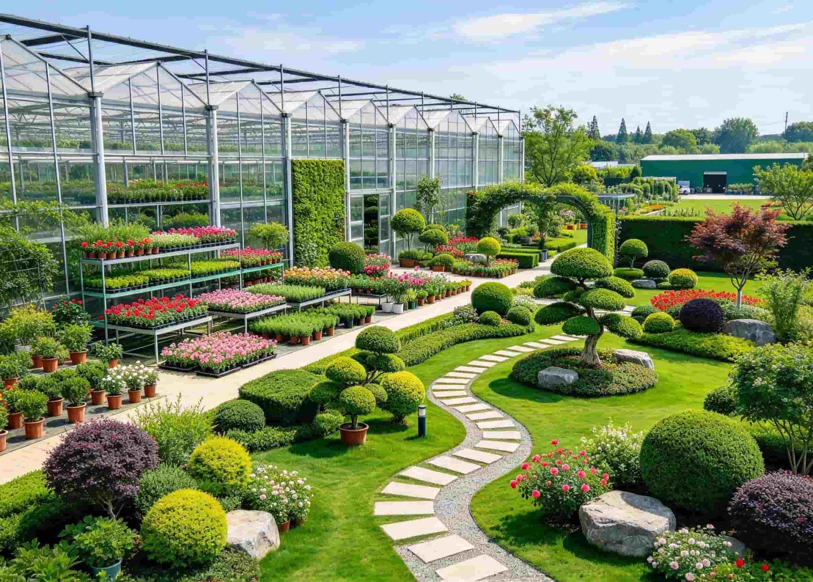 landscaping and gardening green waste from urban garden