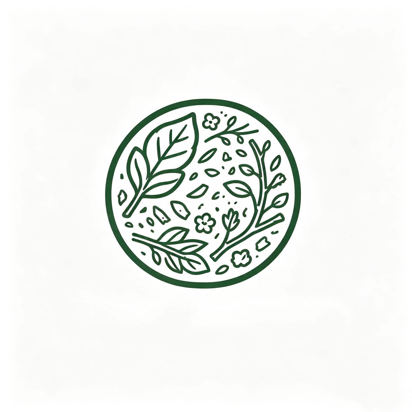 garden organic waste recycling icon