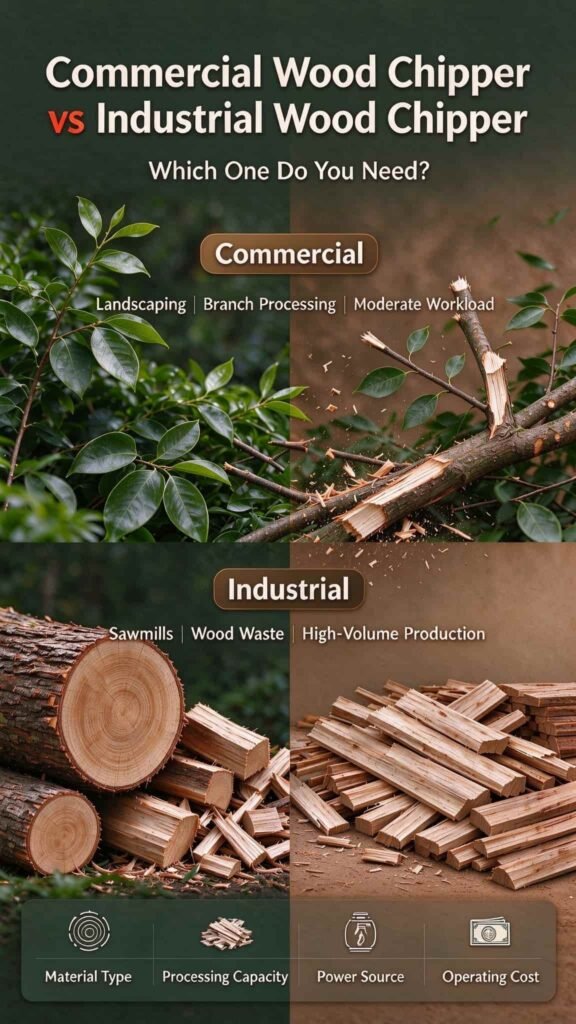 Industrial Wood Chipper vs Commercial Wood Chipper: Which One Do You Need?