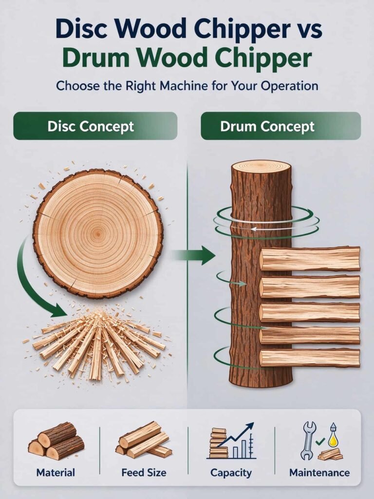 Disc Wood Chipper vs Drum Wood Chipper: Which Is Better for Your Business?